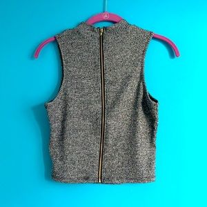 Crop top with zipper